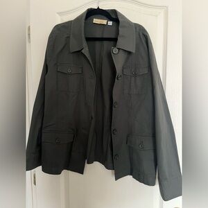 Davina jacket.  Dark gray. Button up.  XL.